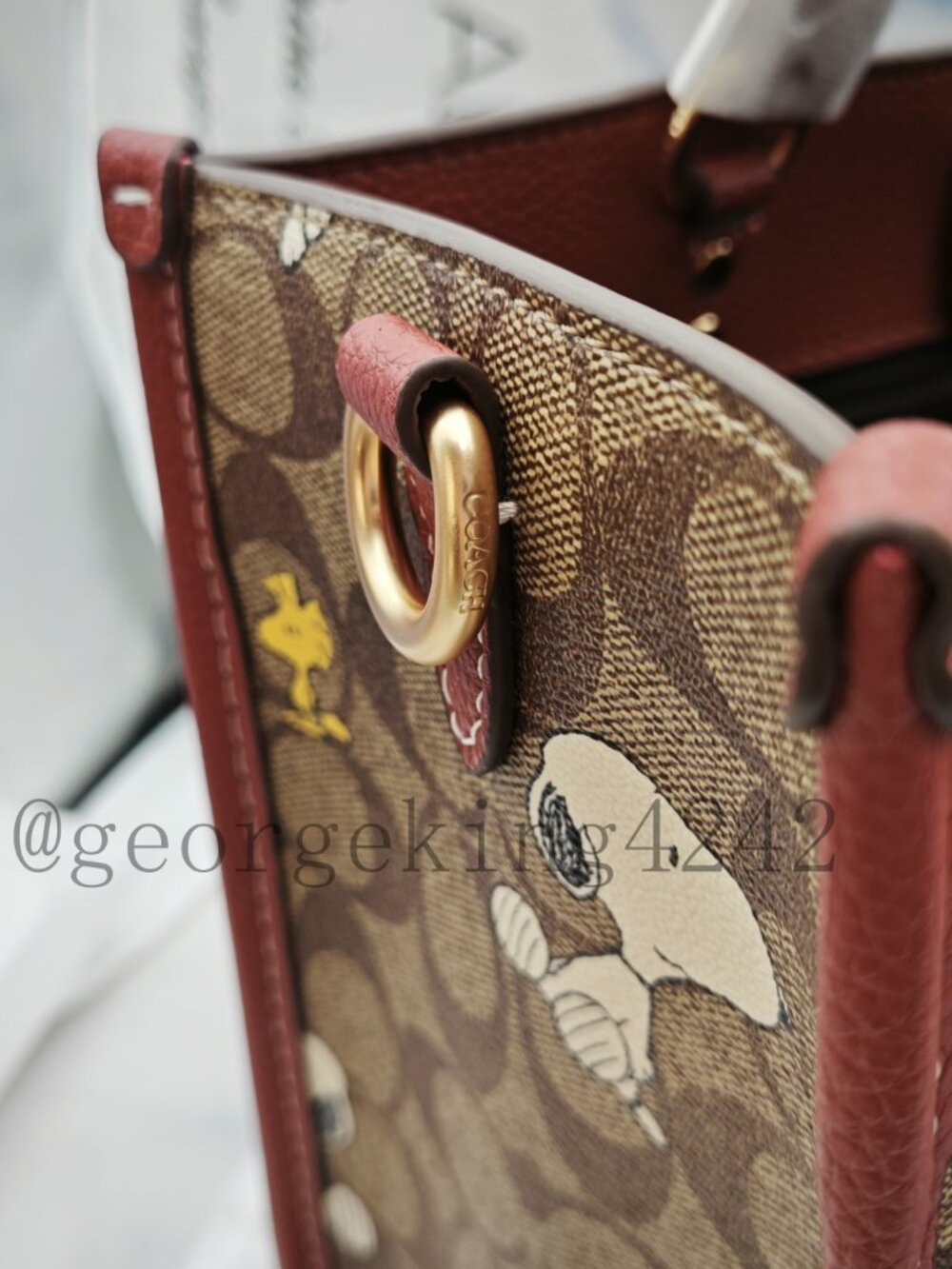 Coach Snoopy Tote Bag - Picture 7 of 16